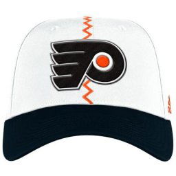 Casquette adidas Philadelphia Flyers Reverse Retro 2.0 Flex ajustée blanche pour homme