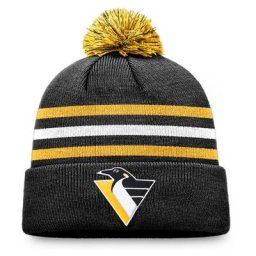 Bonnet en tricot à revers Pittsburgh Penguins Special Edition 2.0 de marque Fanatics pour homme avec pompon