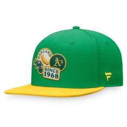 Casquette ajustée à visière plate True Classic de marque Oakland Athletics Fanatics