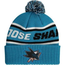 San Jose Sharks Bonnet à pompon San Jose Sharks