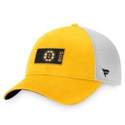 Casquette de camionneur Pro Rink authentique Pro Rink de marque Fanatics or/gris pour homme