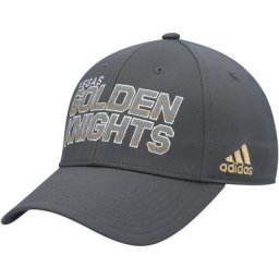 Casquette adidas Vegas Golden Knights Team Bar Flex grise pour homme