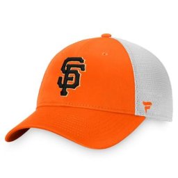Casquette de camionneur structurée San Francisco Giants Core Fanatics Branded orange/blanc pour homme