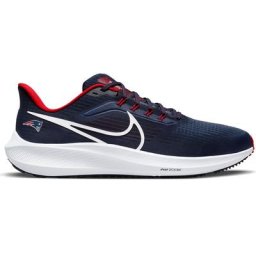Chaussure de course unisexe Nike New England Patriots Zoom Pegasus 39 bleu marine