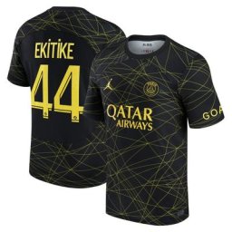 Maillot PSG Jordan Fourth Stadium 22/23 avec flocage Ekitike 44