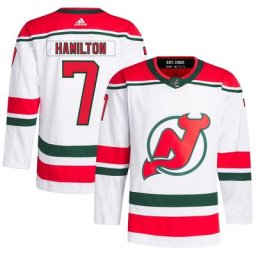 Maillot adidas Dougie Hamilton New Jersey Devils 2022/23 Heritage Primegreen Authentic Pro pour Homme Blanc