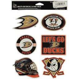Anaheim Ducks Wincraft Multi Use Lot de 6 autocollants pour ventilateur