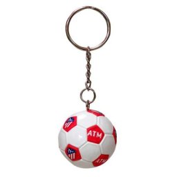Porte-clés avec ballon et écusson Atlético de Madrid