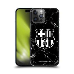 Étui de téléphone rigide à l'arrière en marbre de Barcelone - Noir - iPhone