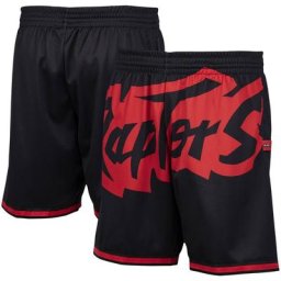 Mitchell & Ness Short Toronto Raptors Hardwood Classics Big Face 2.0 noir pour homme
