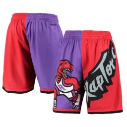 Toronto Raptors NBA Big Face Fashion Shorts 5.0 Par Mitchell & Ness - Violet - Homme