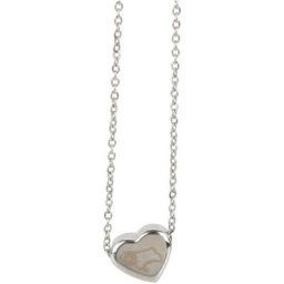 Collier et chaîne Derby County Crest Heart - Acier inoxydable