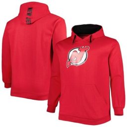 Chandail à capuchon en polaire Big & Tall Devils du New Jersey rouge pour homme