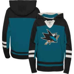 Chandail à capuchon à enfiler à lacets pour jeune San Jose Sharks Ageless Revisited Home pour jeune