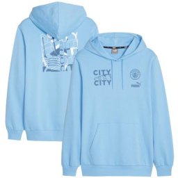 Sweat capuche Manchester City FtblCore - Bleu