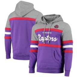 Sweat à capuche de l'entraîneur-chef Mitchell & Ness des Raptors de Toronto - Hommes