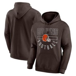Chandail à capuchon avec écran à bulles Cleveland Browns pour homme Fanatics Branded marron