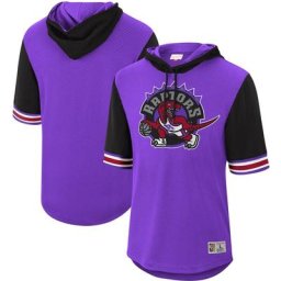 Chandail à capuchon en filet Buzzer Beater pour hommes Mitchell & Ness, violet, Toronto Raptors Hardwood Classics
