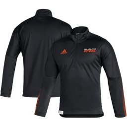 Veste adidas Philadelphia Flyers Primeblue Quarter-Zip pour homme, noire