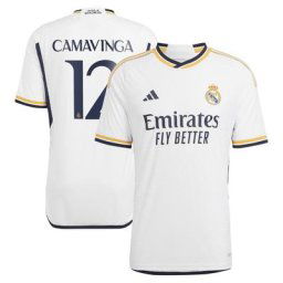 Maillot Domicile adidas Real Madrid 2023-24 avec flocage Camavinga 12