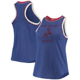 Débardeur Junk Food Royal New England Patriots Touchdown pour femme