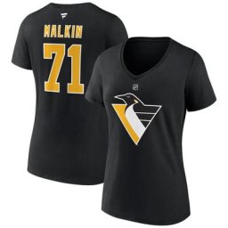 Fanatics Branded Evgeni Malkin Black Pittsburgh Penguins Special Edition 2.0 T-shirt à encolure en V avec nom et numéro