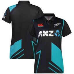 Maillot Nouvelle-Zélande T20 2022 Black Caps Replica - Femme