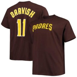 T-shirt avec nom et numéro Yu Darvish Brown San Diego Padres pour homme