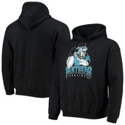 Malbouffe pour hommes Black Carolina Panthers Disney Mickey Quarterback Pull à capuche