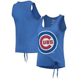 Débardeur Majestic Threads Royal Chicago Cubs pour femme avec encolure dégagée et dos nageur