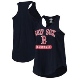 Débardeur à dos nageur taille plus Boston Red Sox pour femme bleu marine