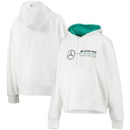 Sweat à capuche oversize Mercedes AMG Petronas F1 - Blanc - Femme