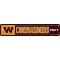 Plaque de rue Washington Commanders 3,75"""" x 19