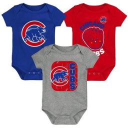 Lot de 3 cache-couches Chicago Cubs Change Up pour nouveau-né et nourrisson Royal/Rouge/Gris