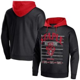 Sweat à capuche NFL x Charcoal Tampa Bay Buccaneers Throwback Vintage Wash pour homme