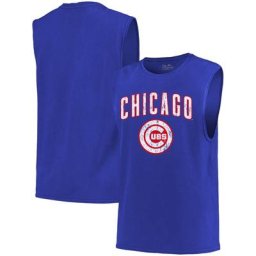 Majestic Threads Royal Chicago Cubs Débardeur souple pour homme