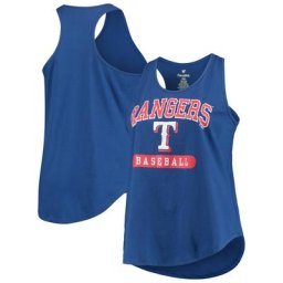 Débardeur dos nageur taille plus Royal Texas Rangers pour femme