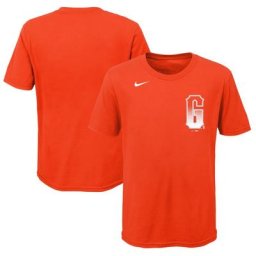 T-shirt Nike San Francisco Giants City Connect Wordmark pour enfant orange