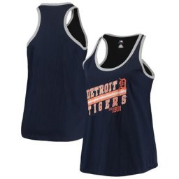 Débardeur Believe In Greatness Majestic Navy Detroit Tigers pour femme taille plus