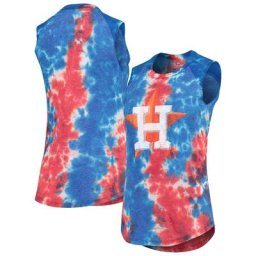 Débardeur Majestic Threads rouge/bleu Houston Astros pour femme