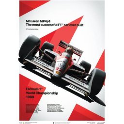 McLaren MP4/4 Ayrton Senna MP4/4 - GP de Saint-Marin - 1988 Poster