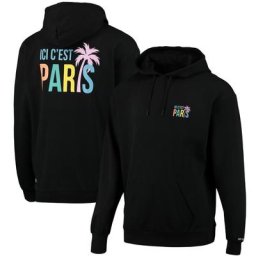 Sweat capuche PSG ICI C'EST PARIS Loose - Noir