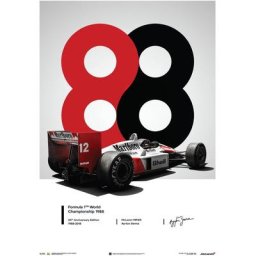 Affiche McLaren MP4/4 Ayrton Senna 1988