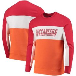 Pull molletonné rouge/orange Tampa Bay Buccaneers pour hommes
