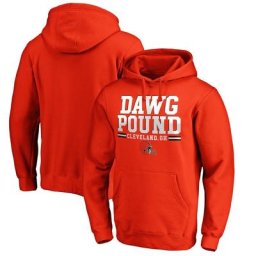 Sweat à capuche ajusté Cleveland Browns Hometown orange de marque Fanatics pour homme