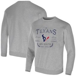 Collection NFL x Darius Rucker pour homme par Fanatics Heather Grey Houston Texans Sweatshirt à enfiler