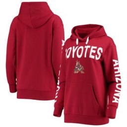 Sweat à capuche pour femme G-III 4Her by Carl Banks Garnet Arizona Coyotes Extra Inning