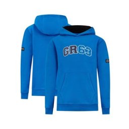 Sweat à capuche Mercedes AMG Petronas F1 George Russell 63 - Bleu