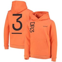 Sweat à capuche McLaren Daniel Ricciardo - Orange - Enfant