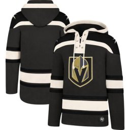 Chandail à capuchon Lacer de qualité supérieure des Golden Knights de Las Vegas '47 anthracite pour hommes